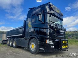 Scania R660 Tridem Hooklift Truck with Snow Plough Equipm