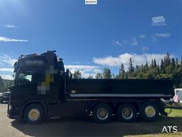 Scania R660 Tridem Hooklift Truck with Snow Plough Equipm