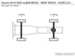 Scania S410 NGS 4x2EB MEGA - NEW TACHO - EURO 6 D - RE...