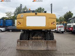 Caterpillar M318D Schnellwechsler Schwenkfunktion OilQuick OQ70 55 Klima Verstellausleger