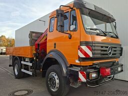 MERCEDES-BENZ 1824 AK 4x4 Allrad Pritsche Kran HMF1253 K4 Funk