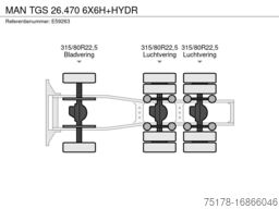MAN TGS 26.470 6X6H+HYDR