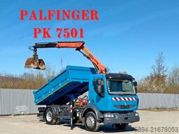 RENAULT MIDLUM 220 *TIPPER 3,90m *PK 7501 * TOPZUSTAND