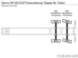 Samro SR 233 DCP Powersteering Tailgate NL Trailer!
