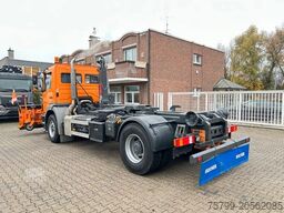 MERCEDES-BENZ 1824 Axor Abroller mit Schneeschild und Streuer