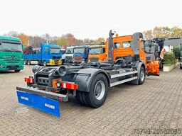 MERCEDES-BENZ 1824 Axor Abroller mit Schneeschild und Streuer