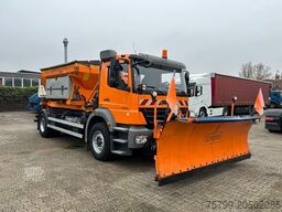 MERCEDES-BENZ 1824 Axor Abroller mit Schneeschild und Streuer