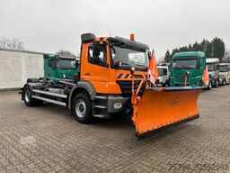 MERCEDES-BENZ 1824 Axor Abroller mit Schneeschild und Streuer