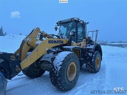 Komatsu WA380-7 wheel loader w/ bucket, scale, summer and