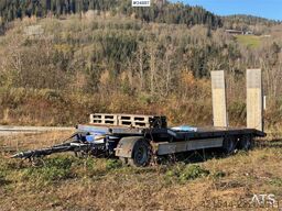 Damm machinery trailer with hydraulic ramps – Delivered