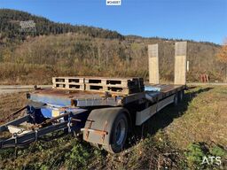 Damm machinery trailer with hydraulic ramps – Delivered