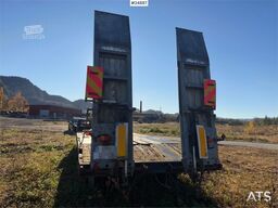 Damm machinery trailer with hydraulic ramps – Delivered