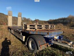 Damm machinery trailer with hydraulic ramps – Delivered