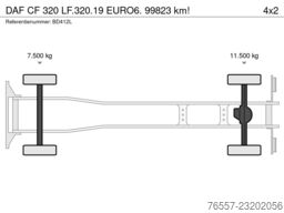 DAF CF 320 LF.320.19 EURO6. 99823 km!