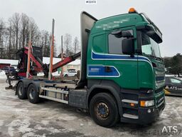 Scania R730 6x4 timber truck with Epsilon M110L