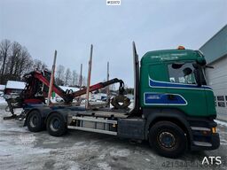 Scania R730 6x4 timber truck with Epsilon M110L