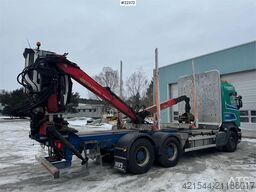 Scania R730 6x4 timber truck with Epsilon M110L
