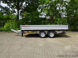 Möslein TTD11 weiß  neuer Tandem 3- Seitenkipper Tieflader-- Neufahrzeug --