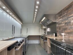 Verkaufsanhänger Imbissanhänger , Holzoptik