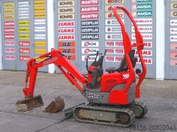 Yanmar SV 08-1A 2x Löffel + Verstellfahrwerk