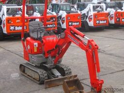 Yanmar SV 08-1A 2x Löffel + Verstellfahrwerk