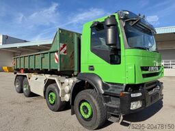 IVECO TRAKKER AD340T45 8x4 HIAB Hakenlift Retarder