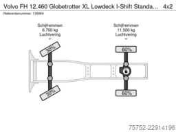 Volvo FH 12.460 Globetrotter XL Lowdeck I-Shift Stand...