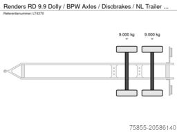 Renders RD 9.9 Dolly / BPW Axles / Discbrakes / NL Tra...