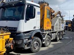 Mercedes-Benz Arocs 8x4 with a AMV 7450H concrete spraying super