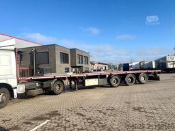 MEUSBURGER Plattform Auflieger mit Zwangslenkung teleskopie