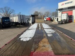 MEUSBURGER Plattform Auflieger mit Zwangslenkung teleskopie