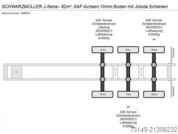 SCHWARZMÜLLER J-Serie, 92m³, 10mm Boden, Joloda, Luft-Lift,SAF