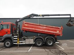 MAN TGS 28.400 6X6 2 SIDE TIPPER WITH HMF 1643 CRAN...