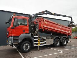 MAN TGS 28.400 6X6 2 SIDE TIPPER WITH HMF 1643 CRAN...