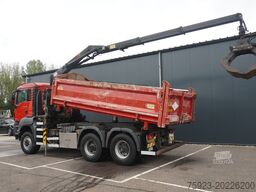 MAN TGS 28.400 6X6 2 SIDE TIPPER WITH HMF 1643 CRAN...