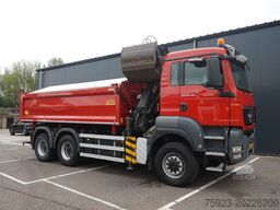 MAN TGS 28.400 6X6 2 SIDE TIPPER WITH HMF 1643 CRAN...