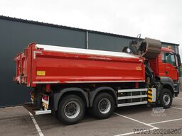 MAN TGS 28.400 6X6 2 SIDE TIPPER WITH HMF 1643 CRAN...