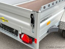 Humbaur HA 132513 KV OFFROAD 251X131X40CM 1300KG TIEFLADER | BUGKLAPPE