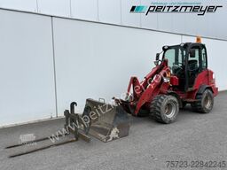 Schäffer Hoflader 3550 mit Kabine, Schaufel+Gabel