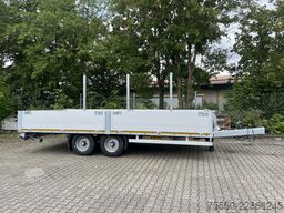 Möslein THT 11- G 6,2  Tandem Pritsche- Tieflader mit Rungentaschen