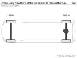 Iveco Daily 40C16 Hi Matic Be trekker 8 Ton Dubbel Ca...