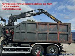  Abrollcontainer + Kran Jonsered 1020 7,3m = 1,4t