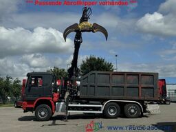 Abrollcontainer + Kran Jonsered 1020 7,3m = 1,4t