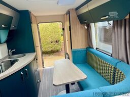 KNAUS Sport + Fun 480 QL Motorradtransport Bett Vorzel