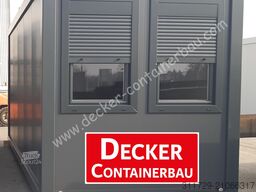 Decker Containerbau Bürocontainer 20ft, Staplertaschen