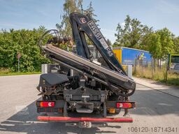 IVECO Eurocargo ML75E Pritsche + Kran FASSI F65A Funk