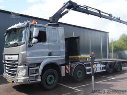 DAF CF 480 8x2 Open box truck with Hiab X-Hiduo 228...