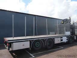 DAF CF 480 8x2 Open box truck with Hiab X-Hiduo 228...