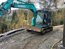 Kobelco Sk75SR-3E excavator w/ sanding bucket, rototilt an