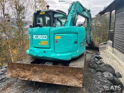Kobelco Sk75SR-3E excavator w/ sanding bucket, rototilt an